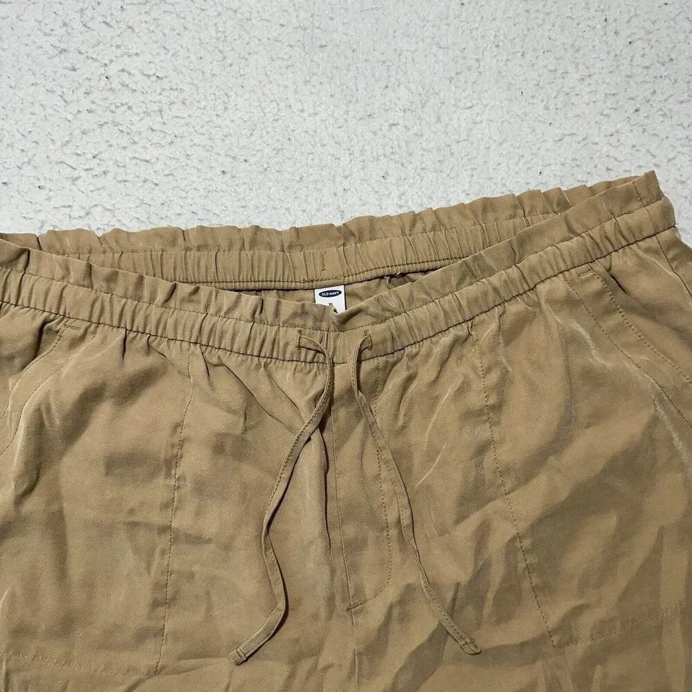 Old Navy Women's XL Lightweight Drawstring Shorts 5" Inseam High Rise Stretch - Picture 2 of 12